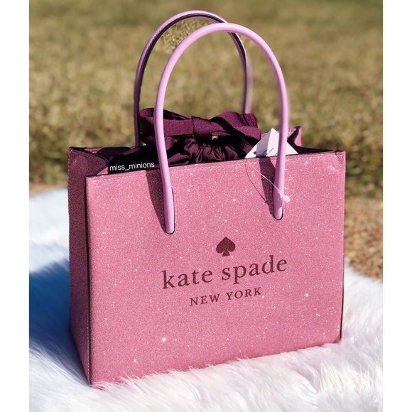 Kate Spade Pink Glitter Shopper Bag - Picture 13 of 13